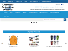 Tablet Screenshot of clearwaterpromotionalproducts.com